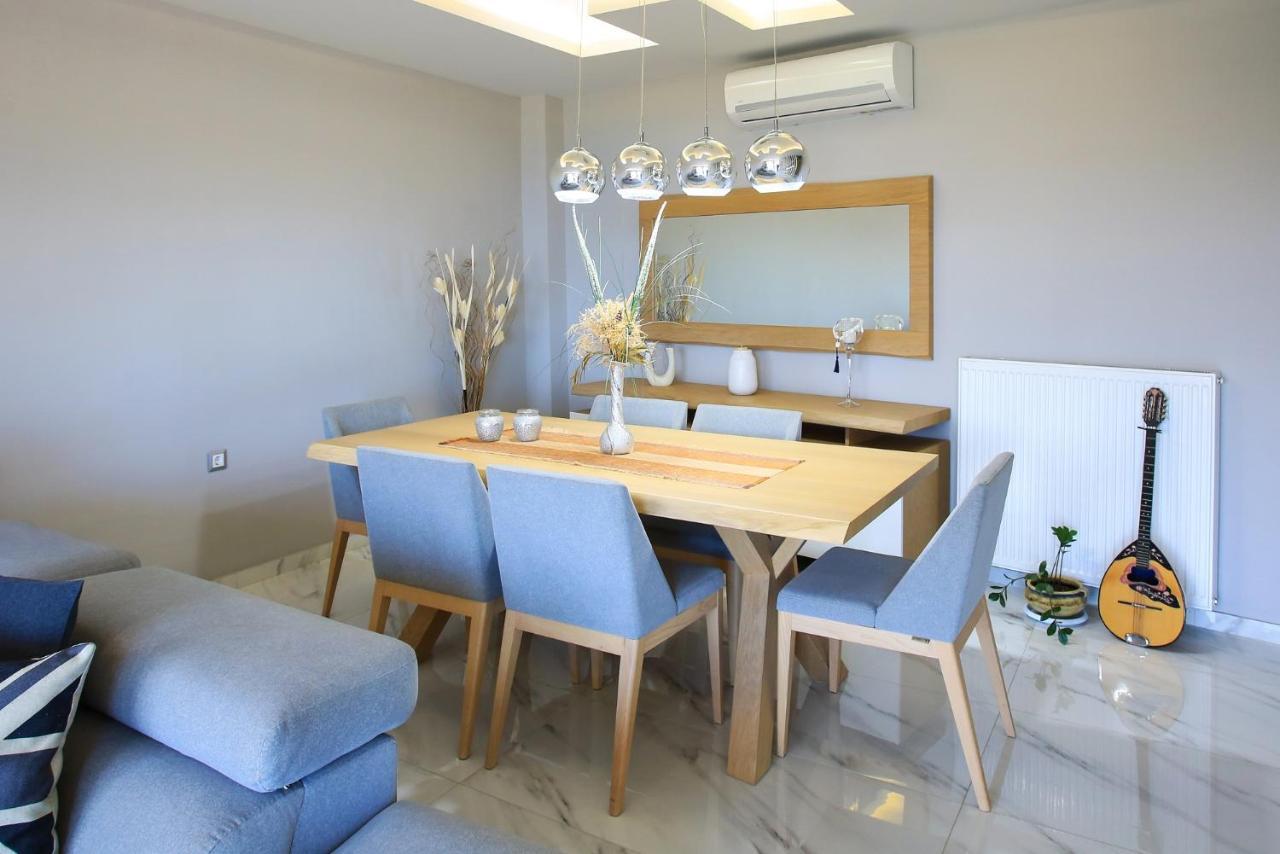 Design Villa Nicol - Heated Pool - Summer Kitchen Iraklio Eksteriør bilde